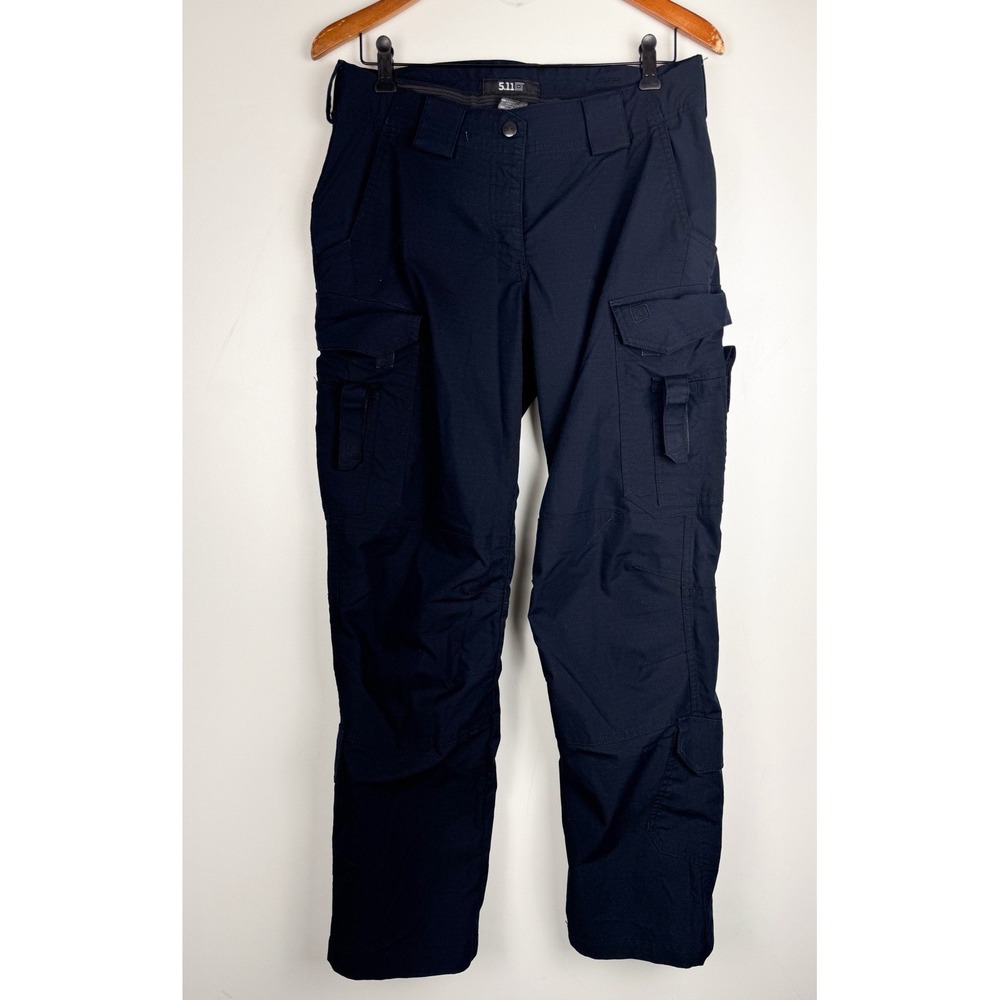5.11 Tactical Stryke EMS Pants Womens 8 Dark Navy Blue Cargo Ripstop 64418